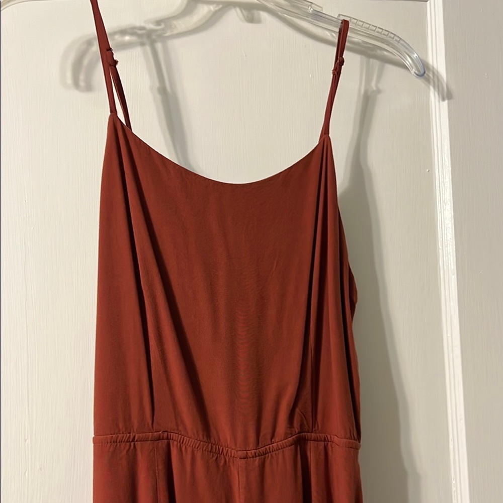 Shinestar medium Rust Brown Jumpsuit - Picture 5 of 6